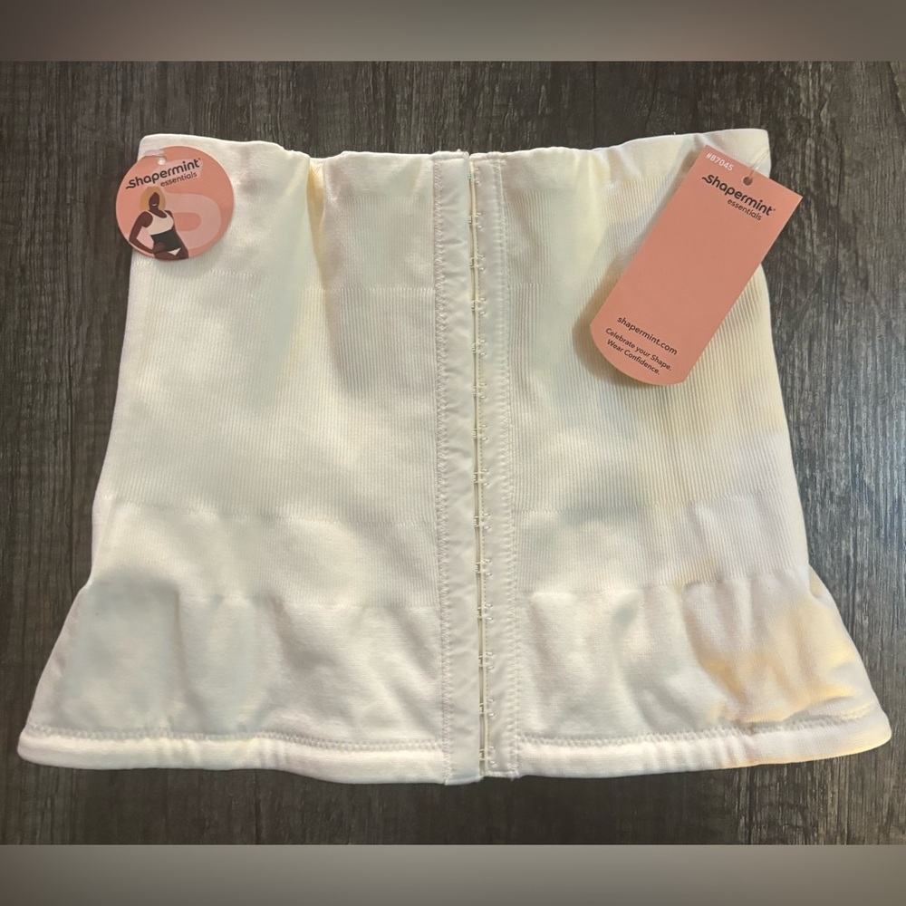 NWT Shapermint Essentials Smooth Waist Trainer Med Beige‎ Womens Maximum Sculpt